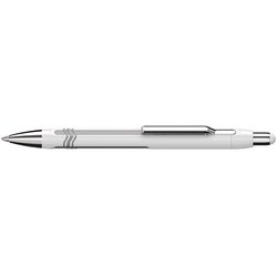 Kugelschreiber Epsilon weiß-silber Schreibfarbe blau