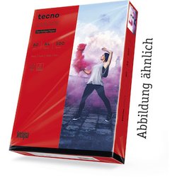 Kopierpapier Tecno Colors A4 160g intensiv-rot