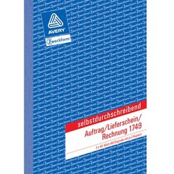 Auftrag/Lieferschein/Rechnung A5 selbstdurchschreibend