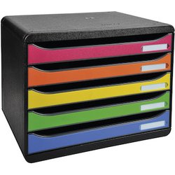 Schubladenbox Querformat, 5 Fächer