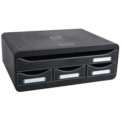 Toolbox Mini 4 Schübe schmal schwarz