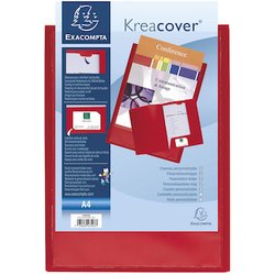 Präsentationsmappe Kreacover A4 PP rot