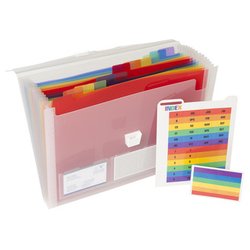 Fächermappe Crystal A4 13 Fächer transparent
