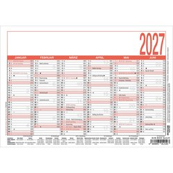 Tafelkalender A5  Querformat 6Monate/1Seite