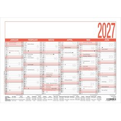 Tafelkalender A4 Querformat 6Monate/1Seite