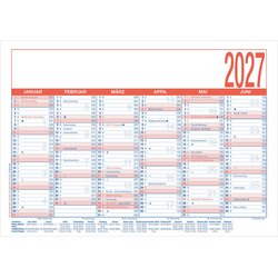 Tafelkalender A4 Querformat 6Monate/1Seite