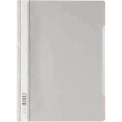Schnellhefter PP Vorderdeckel transparent A4 grau