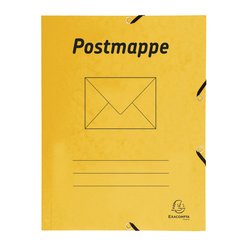 Postmappe A4 Karton mit Aufdruck und Briefmotiv