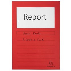 Sichtmappe/Fenstermappe Forever rot aus Recycling Karton