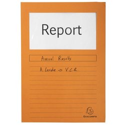 Sichtmappe/Fenstermappe Forever orange aus Recycling Karton