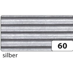 Wellpappe 50x70cm 10Bg silber