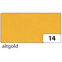 Transparentpapier 42g 70x100cm gefalzt auf 35x50cm 25Bg altgold