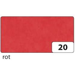 Transparentpapier Folia 82520 42g 70x100cm gefalzt auf 35x50cm 25Bg rot