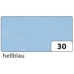 Transparentpapier 42g 70x100cm gefalzt auf 35x50cm 25Bg hellblau