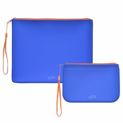 Silikon-Reißverschluss-Beutel Phat-Bag A5, blau opak