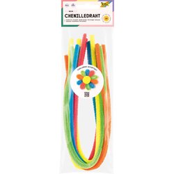 Chenilledraht Ø 8mm 50cm NEON farbig sortiert