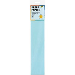 Feinkrepp 50cmx250cm eisblau