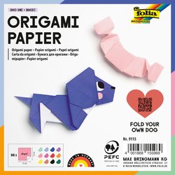 Origamipapier-Faltblatt 80g 13x13cm 96Bl sortiert
