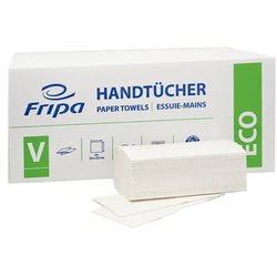 Handtuchpapier Fripa 4012103/4012104 Eco RC V-Falz 250x230mm 20x150Bl 2-lagig weiß