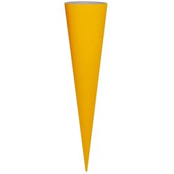 Schultüten Rohling 70 cm gelb