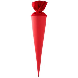 Schultüten Rohling 70 cm mit Filzverschluss rot