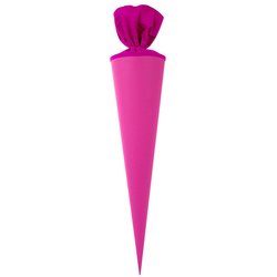 Schultüten Rohling 70 cm mit Filzverschluss pink
