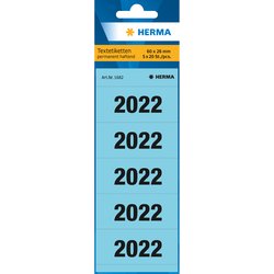 Jahreszahlen 2022 Herma 1682 blau 60x26mm 100 Stk.