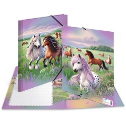Sammelmappe Karton A3 Pferdewelt