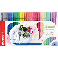 Fasermaler K Beats 26 Farben sortiert im Etui