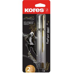 Gelschreiber K11 Metallic gold & silber