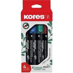 Permanentmarker ECO Set XP1 Rundspitze 4er Etui