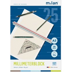 Millimeterblock Milan 243000 A3 25Bl
