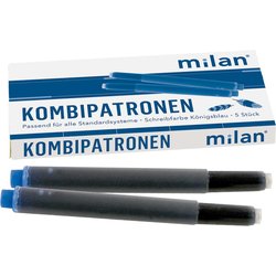 Kombi-Tintenpatrone Milan 366 5St königsblau