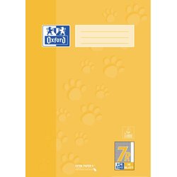 Schulheft 90g A4 16Bl #7R (großkariert 7x7mm mit Korrekturrand außen) Grundschule