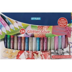 Glitter-Glue Stylex 23384 3D 24 Tuben