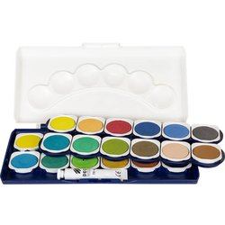Deckfarbkasten 24 Farben mit Deckweiß