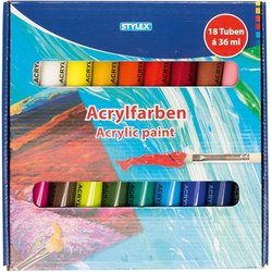 Acrylfarbe 18er Schachtel á 36ml