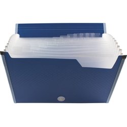Dokumentenmappe 12 Fächer transparent