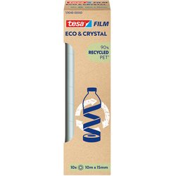 Klebefilm eco & crystal Box 10 m / 15 mm
