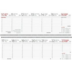 Querkalender 296x99mm, 1Woche/1Seite