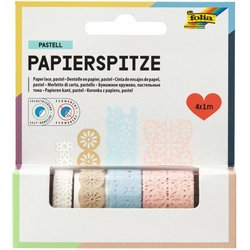 Papierbordüre Pastell selbstklebend 1m 4er