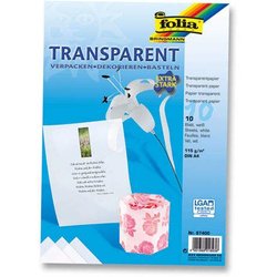 Transparentpapier Folia 87400 115g A4 10Bl weiß