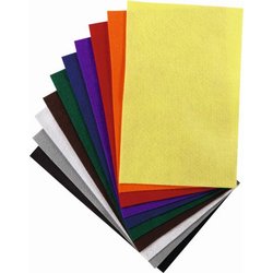 Bastelfilz 150g 20x30cm 10Bl graumeliert