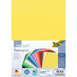 Tonpapier 130g A4 100Bl 10 Farben sortiert