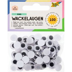 Wackelauge 10mm rund 100St