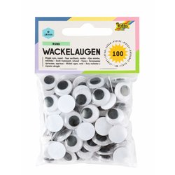 Wackelauge 14mm rund 100St
