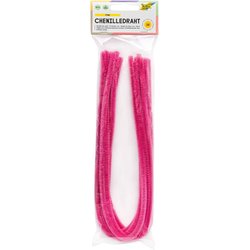 Chenilledraht 8mm 50cm 10St pink