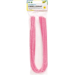 Chenilledraht 8mm 50cm 10St rosa