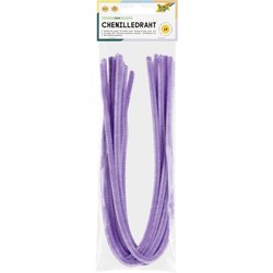 Chenilledraht 8mm 50cm 10St lila