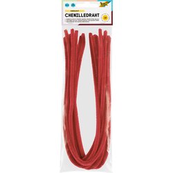 Chenilledraht 8mm 50cm 10St dunkelrot